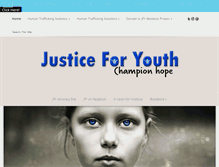 Tablet Screenshot of justiceforyouth.org